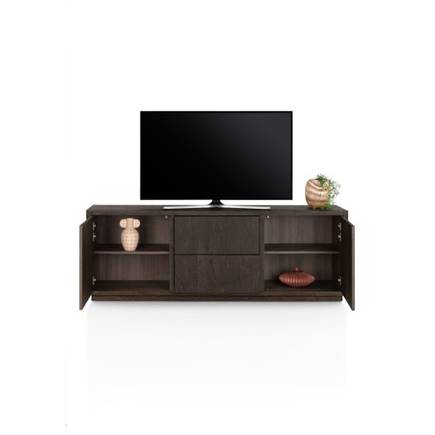 Henders en Hazel tv- 200 cm - 2-deuren + 2-laden met plint