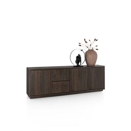 Henders en Hazel 240 cm - 3-deuren + 2-laden met plint