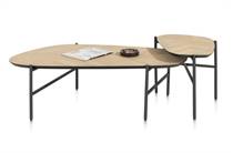 Henders en Hazel HENDRIK salontafel set van 2 s 63 x 120 cm / 62 x 44 cm - fishbone Natural