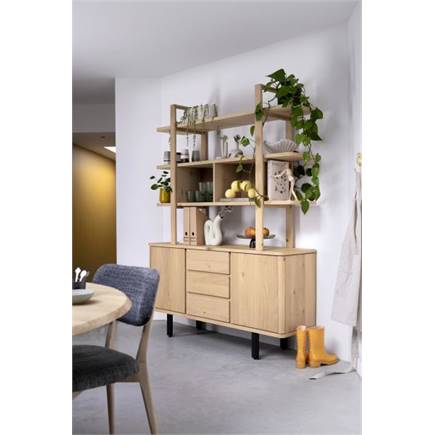 Henders en Hazel dressoir 190 cm - 2-deuren + 2-laden + 1-niche (+ LED)