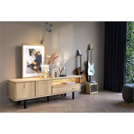 Henders en Hazel dressoir 190 cm - 2-deuren + 2-laden + 1-niche (+ LED)