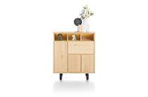 Henders en Hazel 125 cm - 3-deuren + 1-klep + 3-niches (+ LED) bergkast