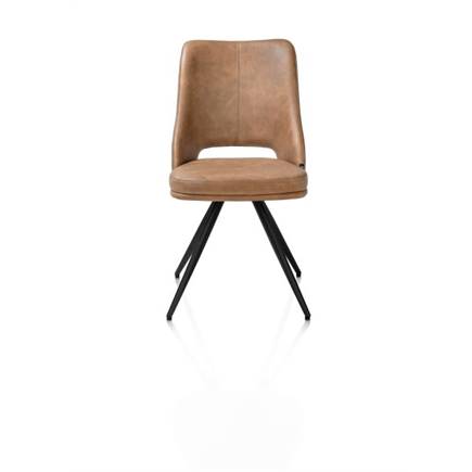 Henders en Hazel 180 graden draaibaar - rough off black - knock down - pala Cognac