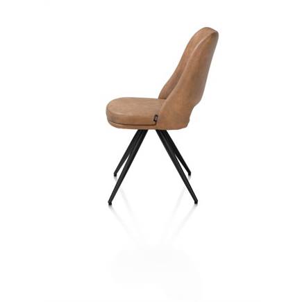 Henders en Hazel 180 graden draaibaar - rough off black - knock down - pala Cognac