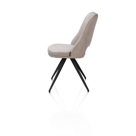 Henders en Hazel 180 graden draaibaar - rough off black - knock down - pala Lichtgrijs