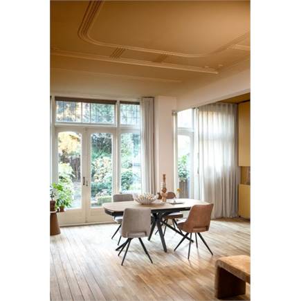 Henders en Hazel 180 graden draaibaar - rough off black - knock down - pala Lichtgrijs