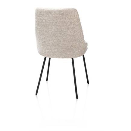 Henders en Hazel 4-pootjes - rough off black - stof Bellini Creme