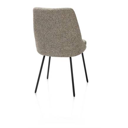 Henders en Hazel 4-pootjes - rough off black - stof Bellini Groen