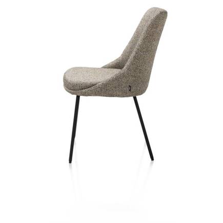 Henders en Hazel 4-pootjes - rough off black - stof Bellini Groen