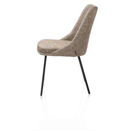 Henders en Hazel 4-pootjes - rough off black - stof Bellini Koper