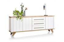 Henders en Hazel JARDIN dressoir 230 cm - 3-deuren + 3-laden Wit