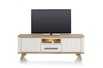 Henders en Hazel JARDIN tv meubel lowboard 170 cm - 1-lade + 1-niche + 2-kleppen (+ LED) Wit