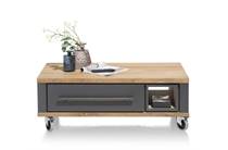 Henders en Hazel 100 x 60 cm + 2-laden + 1-niche Antraciet salontafel