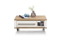 Henders en Hazel JARDIN salontafel 100 x 60 cm + 2-laden + 1-niche Wit