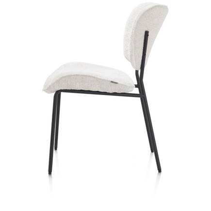 Henders en Hazel rough off black frame - stof Lecce Creme