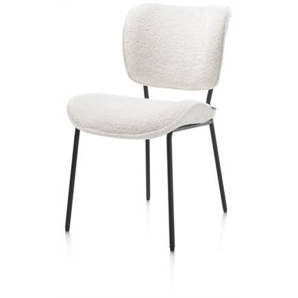 Henders en Hazel rough off black frame - stof Lecce Creme