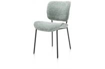 Henders en Hazel JULIA eetkamerstoel rough off black frame - stof Lecce Groen