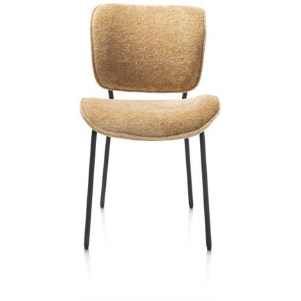 Henders en Hazel rough off black frame - stof Lecce Okergeel
