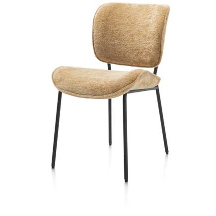 Henders en Hazel rough off black frame - stof Lecce Okergeel