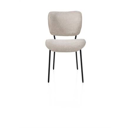 Henders en Hazel 4-pootjes - rough off black - stof Vada Beige