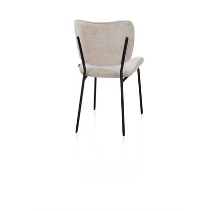 Henders en Hazel 4-pootjes - rough off black - stof Vada Beige