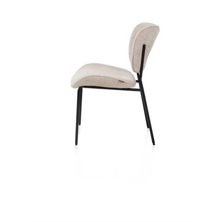 Henders en Hazel 4-pootjes - rough off black - stof Vada Beige