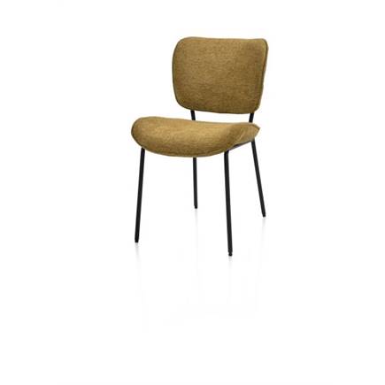 Henders en Hazel 4-pootjes - rough off black - stof Vada Okergeel