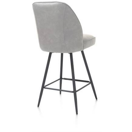 Henders en Hazel frame rough off black (ROB) - draaibaar - stof Pala Lichtgrijs