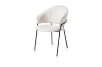 Henders en Hazel LEYLA eetkamer fauteuil stof Vulcano Creme