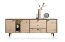 Henders en Hazel LIVADA dressoir 240 cm - 3-deuren + 3-laden + 3-niches Natural