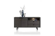 Henders en Hazel 180 cm - 2-deuren + 2-laden + 1-niche Onyx dressoir