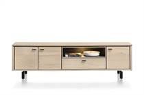 Henders en Hazel LIVADA tv meubel lowboard 210 cm - 3-deuren + 1-klep + 1-niche Natural
