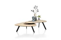 Henders en Hazel set - 90 x 90 cm + 110 x 60 cm Natural salontafel