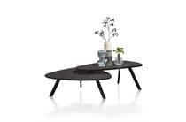 Henders en Hazel LIVADA salontafel set - 90 x 90 cm + 110 x 60 cm Onyx