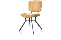 Henders en Hazel LUCY eetkamerstoel 4-poots met kruis-verbinding - stof maison