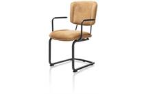 Henders en Hazel LUCY eetkamer fauteuil swing frame vierkant - stof maison