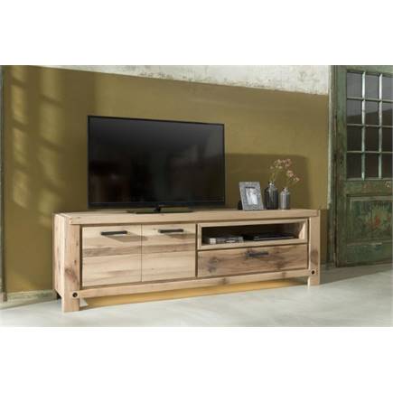 Henders en Hazel 240 cm - 3-deuren + 3-laden + 4-niches (+ LED-SPOT) - Brown + Betontop