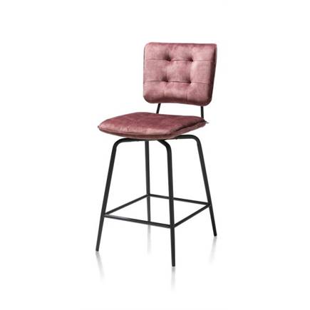 Henders en Hazel off black - stof Karese Burgundy Red