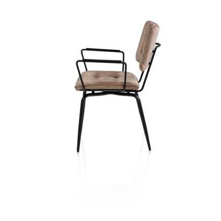 Henders en Hazel off black - stof Karese Koper