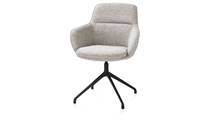 Henders en Hazel MATEO eetkamer fauteuil draaibaar - rough off black - Bellini Kiezel