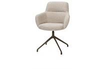 Henders en Hazel MATEO eetkamer fauteuil draaibaar - steelbrown - Bellini Creme
