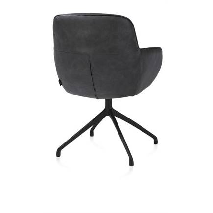 Henders en Hazel draaibaar - rough off black - Pala Antraciet