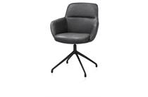 Henders en Hazel MATEO eetkamer fauteuil draaibaar - rough off black - Pala Antraciet