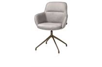 Henders en Hazel MATEO eetkamer fauteuil draaibaar - steelbrown - Pala Lichtgrijs