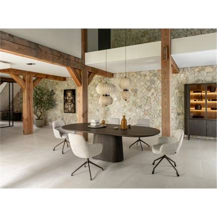 Henders en Hazel draaibaar - creme - Pala Antraciet