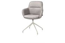 Henders en Hazel draaibaar - creme - Pala Lichtgrijs eetkamer fauteuil