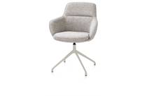 Henders en Hazel draaibaar - creme - Bellini Kiezel eetkamer fauteuil