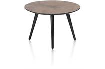 Henders en Hazel rond 60 cm - hoogte 39 cm Roest salontafel