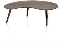 Henders en Hazel 100 x 59 cm - niervormig - hoogte 32 cm Burned Oak salontafel