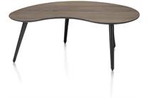 Henders en Hazel 100 x 59 cm - niervormig - hoogte 39 cm Burned Oak salontafel